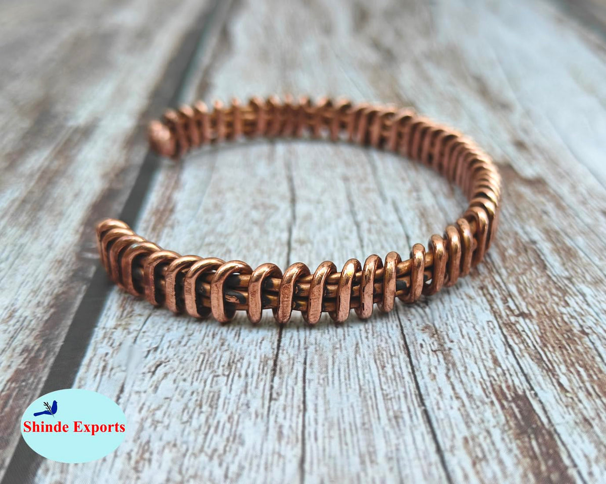 SHINDE EXPORTS pure original copper tamba kada bracelet for men and women boys