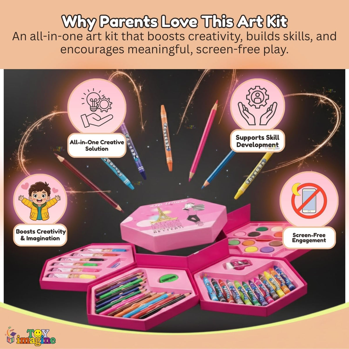 Toy Imagine 46 Pcs Colour Set for Kids