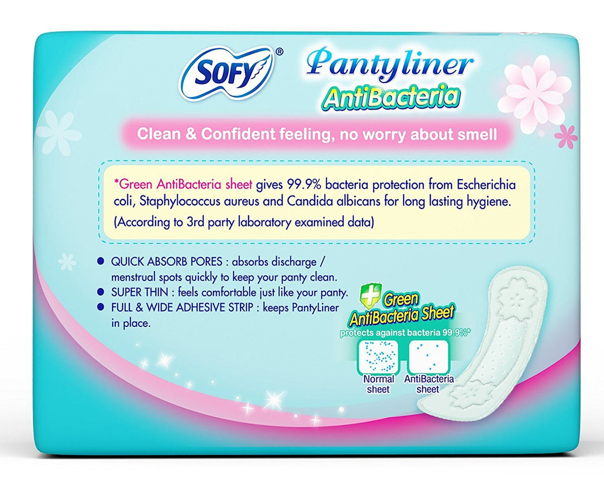 Sofy Panty liner Antibacterial - Pack of 36 Pieces