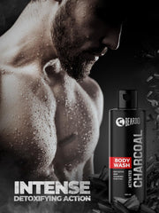Beardo Activated Charcoal Anti-Pollution Body Wash, 100ml | Deep Pore Cleaning | Removes Dirt & Impurities | For Body & Face | Reduces Acne | Oil Control | For Men