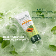 Biotique Papaya Deep Cleanse Face Wash | Gentle Exfoliation | Visibly Glowing Skin | 100% Botanical Extracts| Suitable for All Skin Types | 2x100ml