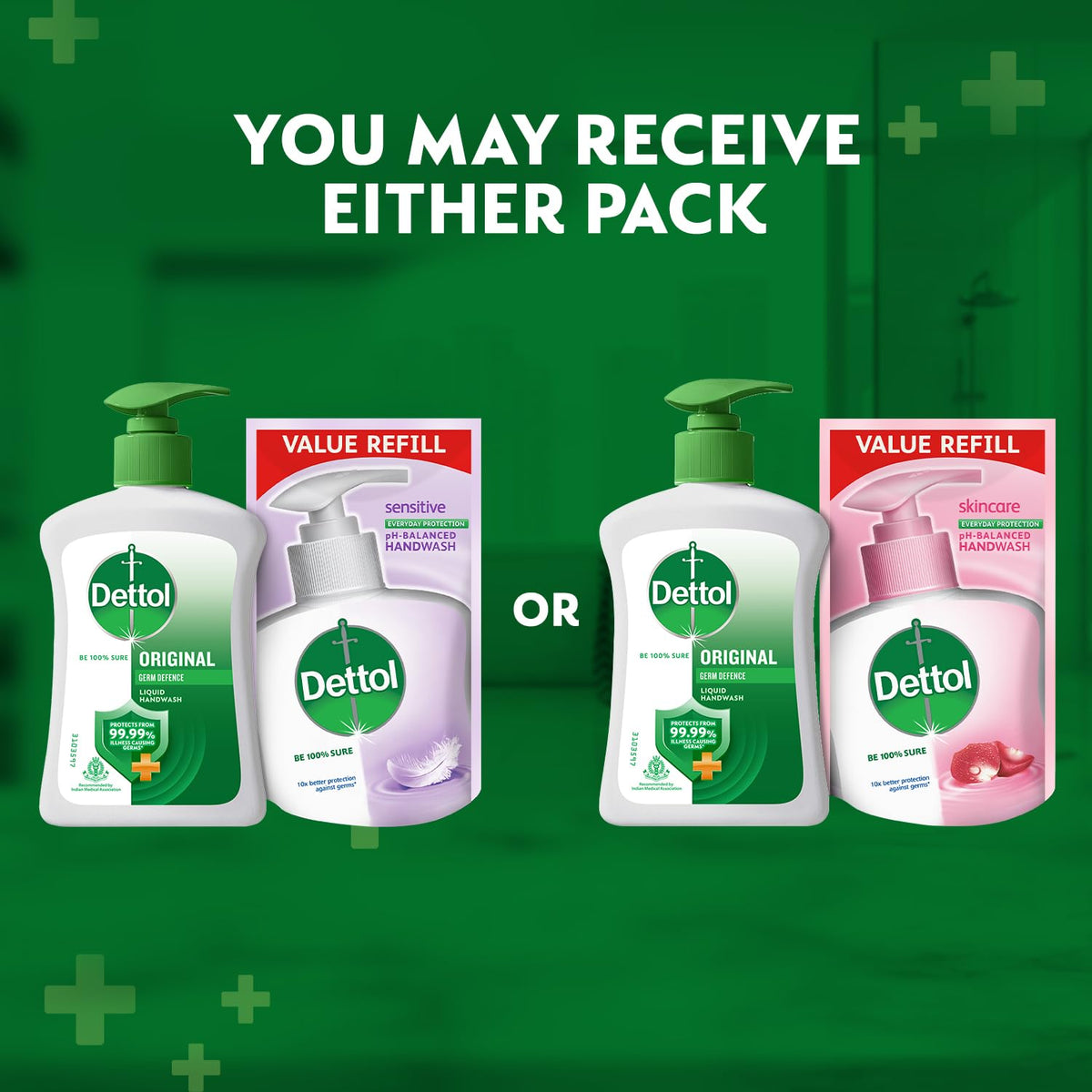 Dettol Liquid Handwash Original Germ Protection- 200 ml - 175 ml (Skincare)