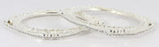 NMII Traditional Golden Metal with Zircon Stone & Pearls Moti Beads Work Kada Bangles Set For Women & Girls | Designer Women's Bangles Latest | Metal Bangles | Bridal Wedding Bangles-Set of 4