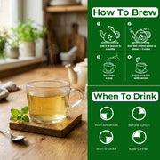 BLUE TEA - Lemon Balm Tea - 50gm - 50+ Cups | RELIEVES STRESS | REDUCES BLOATING | IMPROVES DIGESTION | Leaf Based - Caffeine Free - Relaxing | Reusable Pet Jar