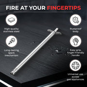 E-COSMOS® Gas Lighter for Kitchen Gas Stove 1 Feet Long Stainless Steel