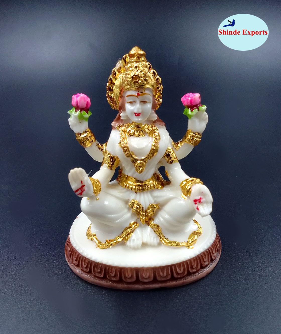 SHINDE EXPORTS Goddess laxmi Devi Marble murti Small Lakshmi Statue Idol for Home Pooja