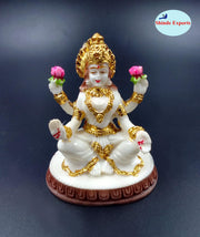 SHINDE EXPORTS Goddess laxmi Devi Marble murti Small Lakshmi Statue Idol for Home Pooja