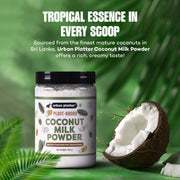 Urban Platter Coconut Milk Powder, 400g (Plant-Based, Preservative-Free , Easy to use, Dairy-Free , Source of Protein ,Add to Smoothies ,curries, Baked Goods))