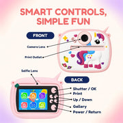Toy Imagine Instant Print Camera for Kids with Thermal Printer & Dual Lens