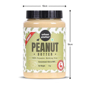 Urban Platter Crunchy Peanut Butter, 1Kg (Bold Roasted Flavour | Crunchy Texture | Single Ingredient | Keto-Friendly)