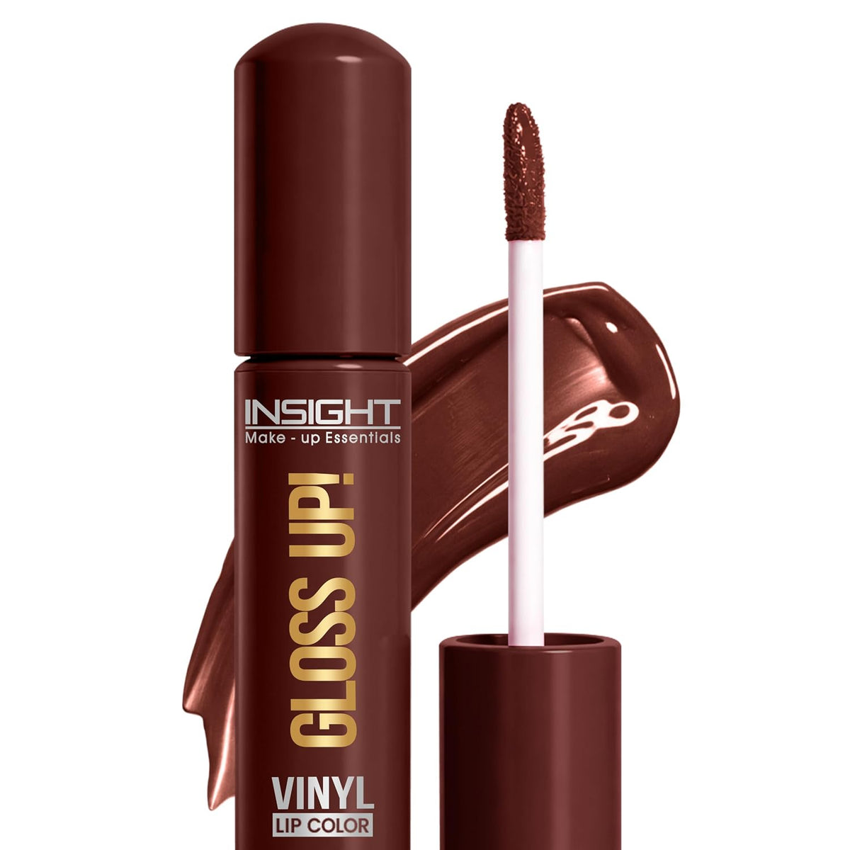 INSIGHT Gloss Up Lip Color - Cappuccino Crush | High-Gloss Finish | Non-Transfer | Smudge Proof | Rich Pigmentation | Lightweight, Long-Lasting Formula | All-Day Comfortable Wear (4g)