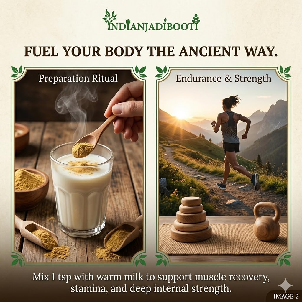 IndianJadiBooti Gokshura Powder (Gokhru Chota) for Fitness & Active Lifestyle | 100% Pure Tribulus Terrestris Churna | Natural Ayurvedic Supplement for Strength & Endurance | Non-GMO, Vegetarian | 250g (Pack Of 2)