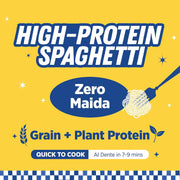 Urban Platter Protein Spaghetti, 500g (Zero Maida, Durum Wheat & Barley Flour Pasta, Plant Protein, High Fiber)
