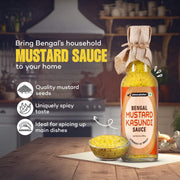 Urban Platter Bengali Kasundi Mustard Sauce, 200g (Bold, Tangy & Pungent | Classic Bengali Condiment for Fried food, Snacks & Curries)