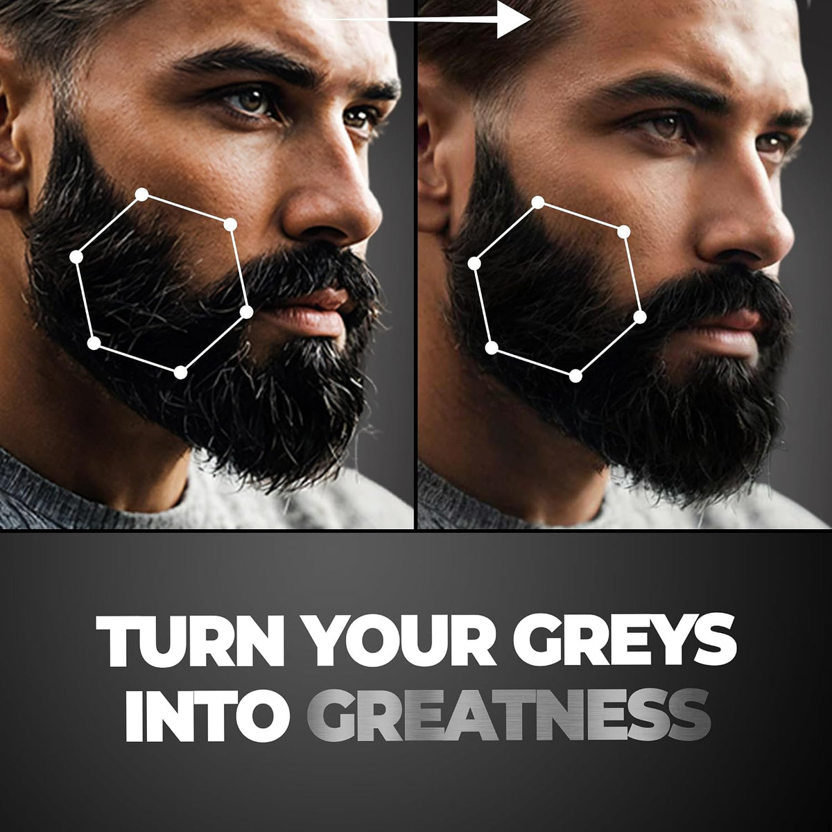 Beardo Grey Fix Kit for Men | Anti-Grey Hair Serum, Beard Oil & Blackout Powder | Reverse Greying, Restore Natural Look | Root Touch Up for Hair | Kit for Men-Set of 3