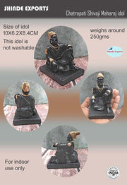 SHINDE EXPORTS chatrapati Shivaji maharaj Idol Statue for Home Gift car Dashboard
