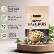 Urban Platter Exotic Hazelnuts, 200g, (Protein & Fiber Rich, For Confectionery, Baking, Nut Pastes & Dessert)