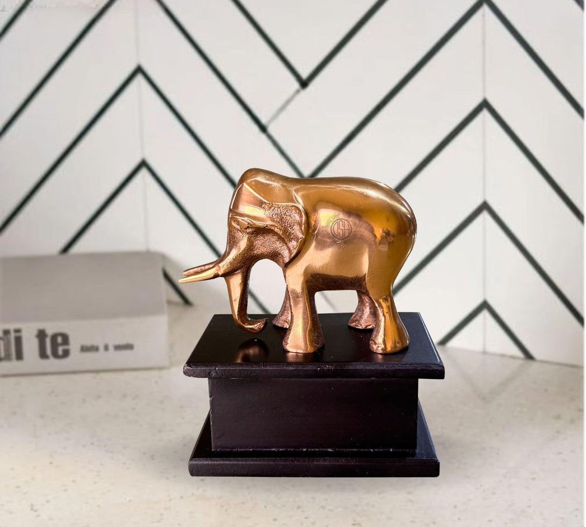 DSH Decorative Elephant Statue for Home Decor Animal Figurines for Living Room and Office Decor Best Gift