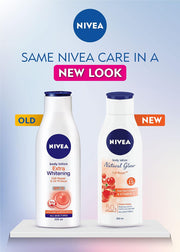 NIVEA Body Lotion Natural Glow, Cell Repair, Spf 15 & 50X Vitamin C 400ml (Pack of 3)