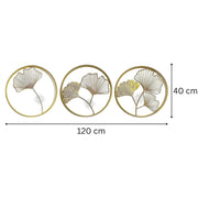 DSH CRAFTING YOUR CURIOSITY Metal Wall Art Wall Sculptures Hanging Perfect For Home Decorations Living Room Bedroom. (03-RING-3P)