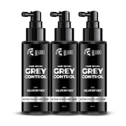 BEARDO Anti Grey Hair Serum for Men, (50ml X 3) | SilverFree™ Formula | Also contains Amla + Methi + Rosemary + Brahmi + Bhringraj extracts for Hair Shine | Lightweight and Non-Sticky