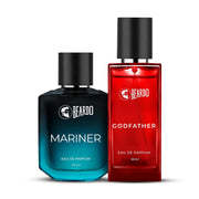 Beardo The Everyday Combo- GodFather & Mariner Perfume for Men (50ml x 2) | Long Lasting Fragrance | Long Lasting Perfume for Men | Gift for Men | Gift for Friend