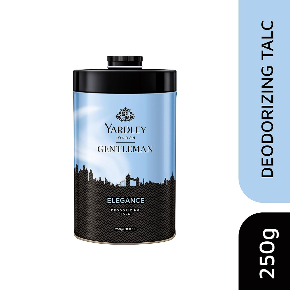 Yardley London Elegance Deodorizing Talc| Fougere Aromatic Woody Fragrance| Masculine Fragrance| Body Talc for Men| 250g