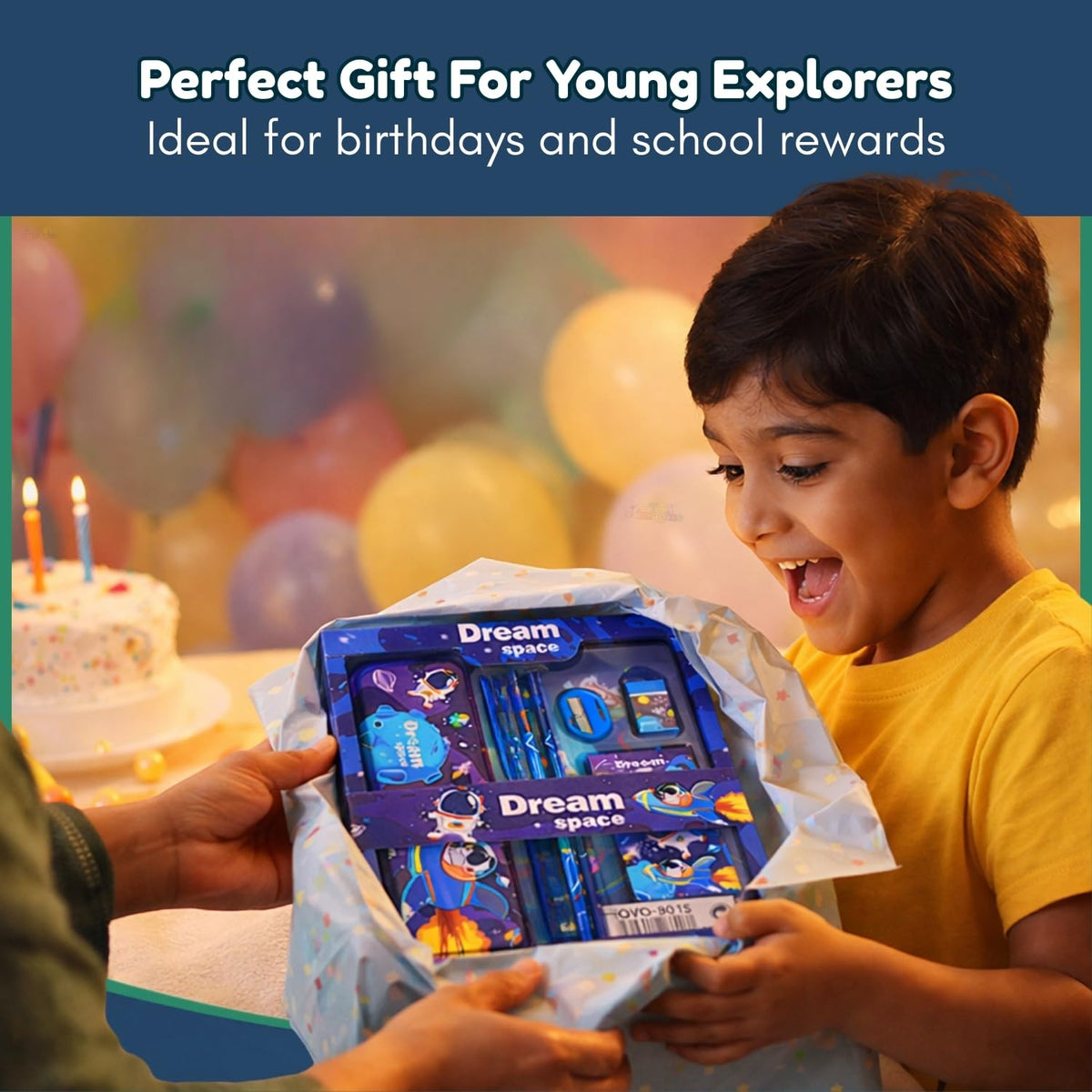 Toy Imagine Space Theme Stationery Set for Kids | 12-Piece Stationary Kit for Boys & Girls Age 3-15 Years - Return Gifts -School Supplies & Learning Gift for Kids