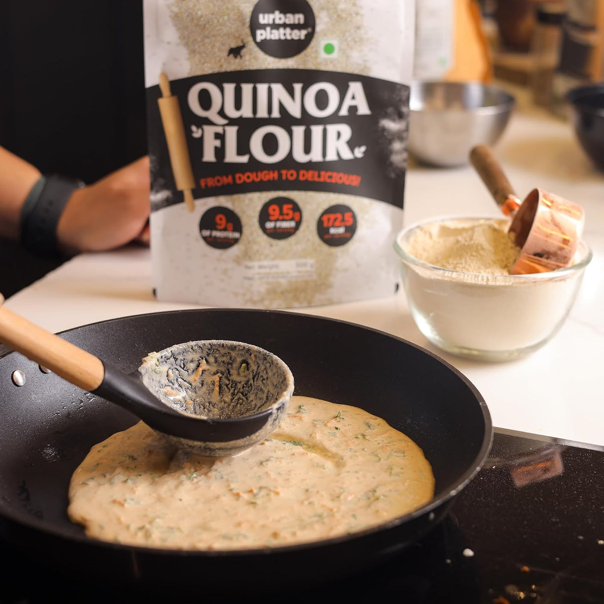 Urban Platter White Quinoa Flour, 500g (Naturally Gluten-Free | High in Protein & Fiber | Ideal for Baking)
