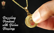 DIVINITI 24K Gold Plated Double-Sided Religious Pendant with Premium Gift Box, Spiritual Locket for Men & Women, Devotional Jewellery for Gifting & Everyday Wear | Padmavathi & Balaji