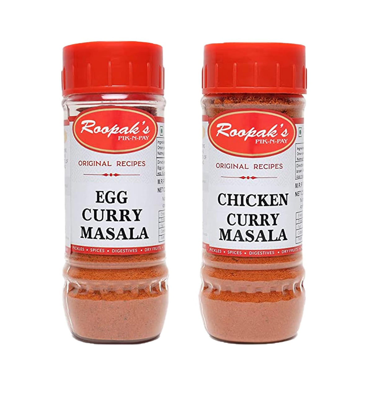 ROOPAK'S Combo Pack Of Egg Curry Masala + Chicken Curry Masala (Pack Of 2, 100gm each)