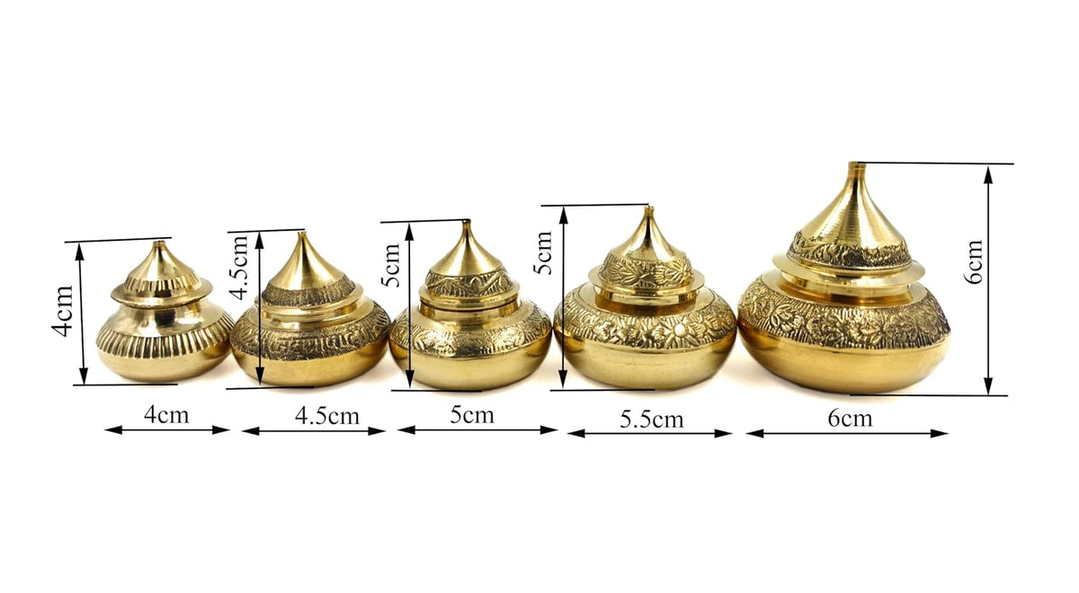 SHINDE EXPORTS brass sindur dani dibbi sindoor box dabbi for women (4CM)