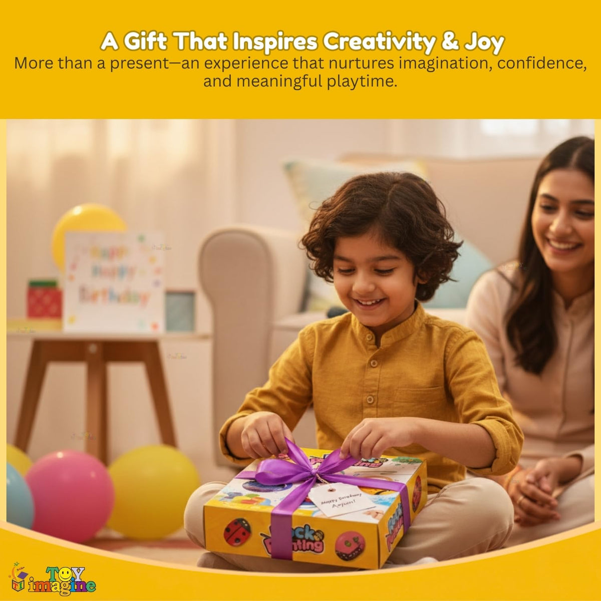 Toy Imagine Rock Painting Kit for Kids 6-12, DIY Stone Art & Craft Set