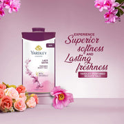 Yardley London Lace Satin Perfumed Beauty Talc, For Fragrant Glow |100 g