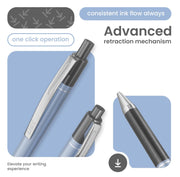 Linc Signetta Fine 0.7mm Ball Pen | Blue | Pack of 10