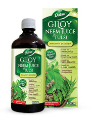 Dabur Giloy Neem Tulsi Juice - 1L | Benefit of 3-in-1 Immunity Boosters| With Power of Giloy, Neem and Tulsi | Pure, Natural and 100% Ayurvedic Juice