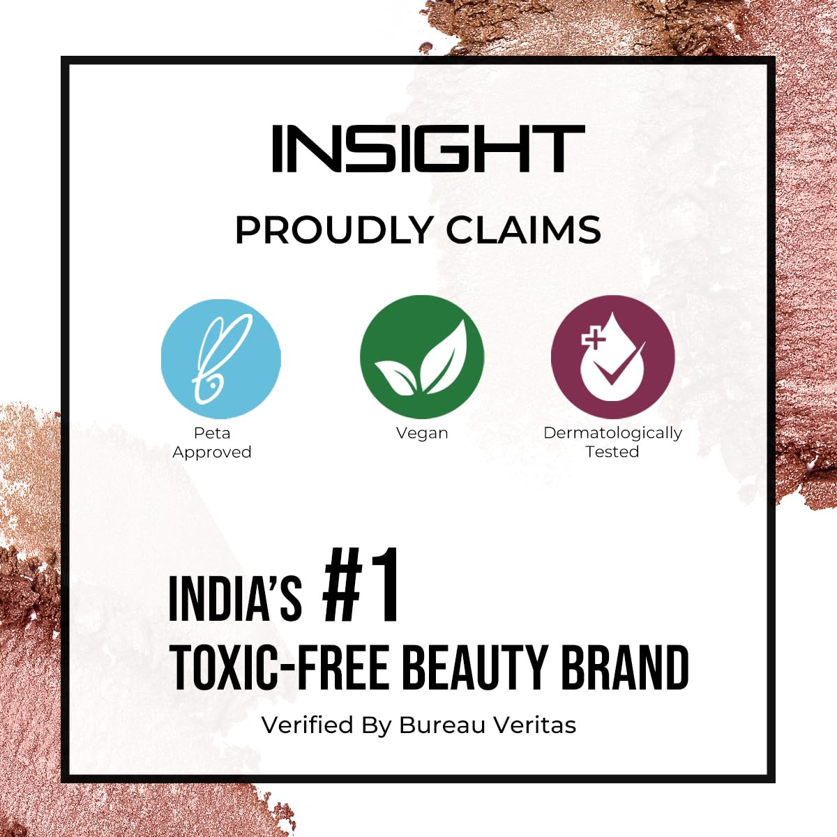 INSIGHT Duo Eyeshadow Stick- Charcoal Charm & Blush |Shimmery Finish | Long Lasting & Ultra Smooth | Waterproof & Crease-Proof | Highly Pigmented (2gm)