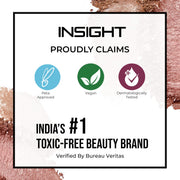 INSIGHT Duo Eyeshadow Stick- Charcoal Charm & Blush |Shimmery Finish | Long Lasting & Ultra Smooth | Waterproof & Crease-Proof | Highly Pigmented (2gm)