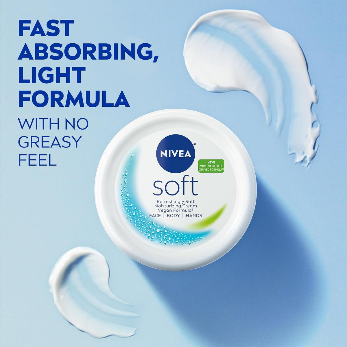 NIVEA Soft Moisturizing Creme, 6.8 Ounce (Pack of 3)