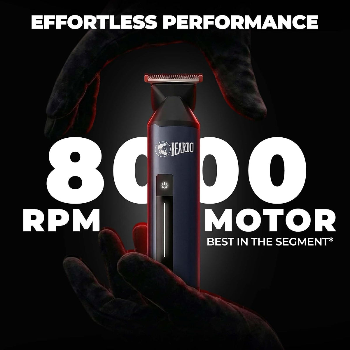 BEARDO Godfather Premium Trimmer Kit for Men | Full Body Grooming Kit with 6 Magnetic Attachments | 8000 RPM Motor, 120 Min Runtime, Travel Lock | Self-Sharpening Blades, Aluminium Body