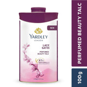 Yardley London Lace Satin Perfumed Beauty Talc, For Fragrant Glow |100 g