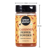 Urban Platter Cayenne Pepper Powder, 80g (Bold, Fiery Heat | Essential Culinary Spice | Known to Support Heart Health & Metabolism)