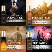 Bella Vita Luxury Man Liquid Perfume Gift Set 4 X 20 Ml For Men With Klub, Oud, Ceo, G.O.A.T Perfume | Woody, Citrusy Long Lasting Edp Fragrance Scent (Pack Of 3)