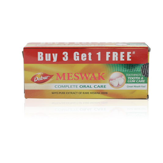 Dabur Toothpaste - Meswak, (3+1) x100g Pack