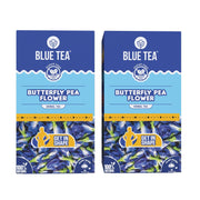 BLUE TEA - Butterfly Pea Flower Tea - 25 Tea Bags (Pack of 2) Plant Based | Weight Management | Antioxidant Rich | Shankhpushpi | Caffeine Free - Flower Based | Single Tear Box | Easy Pull Sachets