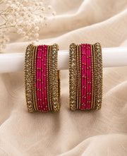 NMII Pink Metal Bangle Set for Girl