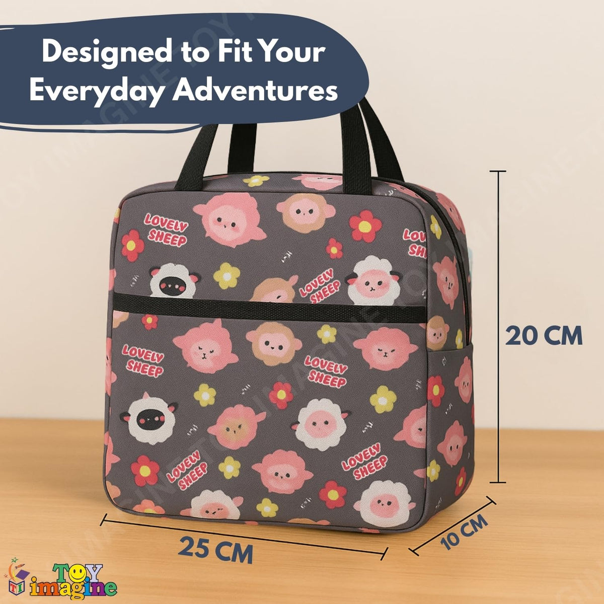 Toy Imagine Insulated Lunch Bag for Kids, Women & Office