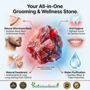 IndianJadiBooti Phitkari Alum 250 Grams | Fitkari Red Stone for Face Skin Tightening, Water Purification & Shaving | Red Crystals Alum | Gentle & Effective.