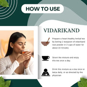BrijBooti Vidarikand Herbal Kudzu -(400 Gr) | (Pueraria tuberosa) Bidharikand Indian Kudju