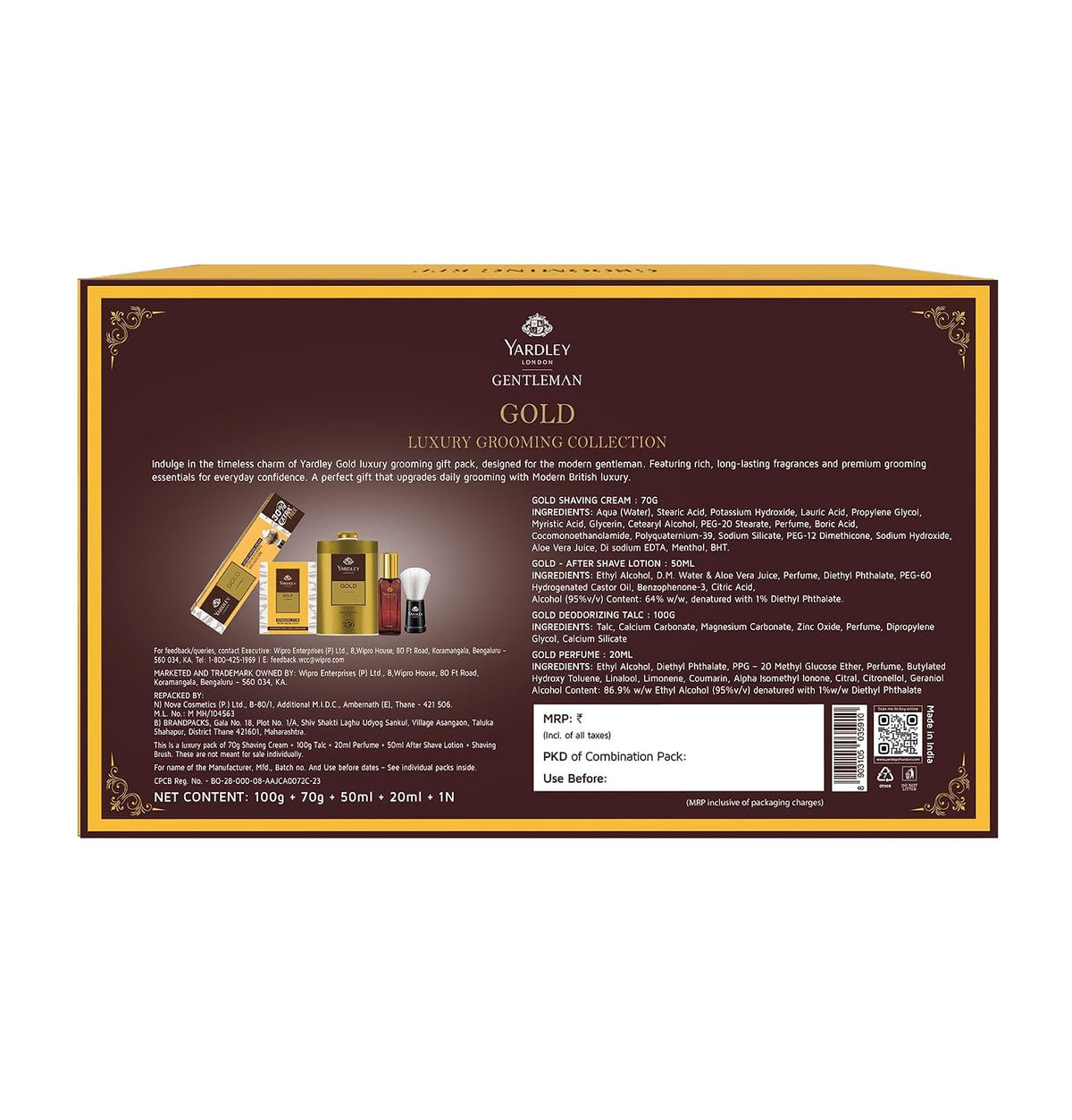 Yardley London Gentleman Gold Luxury Grooming Kit